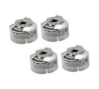 NUOBESTY 4stücke Teiliges Metall Spulenkapseln Aus Edelstahl Langlebige Und Professionelle Nähmaschinen Spulenhüllen Für Haushaltsnähmaschinen Kompatibel Mit Singer Und Anderen Modellen Näh