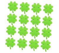 NUOBESTY 50stücke Filz Aufnäher Für -bastelarbeiten Grünes Kleeblatt Für Bekleidung Dekoration Und Haarschmuck Für Patrick Day Und Kreative Projekte