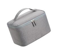 NUOBESTY Reisekosmetiktasche Klein Grauer Kulturbeutel Tragbarer Kosmetik Organizer für Damen Outdoor Badezimmer Camping