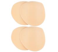 NUOBESTY Selbstklebende Design 1,0cm aus Schulterpolster Schaumstoff in Beige Rutschfest mit Rechtwinkligem 2 Paar Jachten für Jacken und Blazer für Damen und Herren