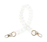 NUOBESTY Transparente Acryl Kettenriemen für Handtaschen Modischer und Vielseitiger Crossbody Tasche Chain Handgefertigt für Freizeit Frühlingsausflüge