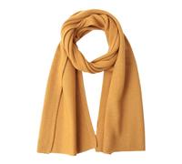NUOHEMULE 100% Kaschmir Schal für Damen, Traumhaft weicher Strickschal Winter in Geschenkbox, Geschenkideen für Frauen Winter, gelb, 59 * 10.2