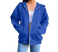 Nuoke Damen Pullover Herbst, grobstrickjacke Damen lang, teddyjacke, Hoodie Backprint, Pilates Jacke, übergangsjacke Teenager mädchen, deckenpullover, Pulli mädchen, Heavyweight Hoodie, Pulli