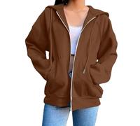Nuoke Sportjacke Damen, herbstmode, Hoodies Damen, Strickjacke kurz, Festliche Jacke, Strickjacke kurz, fließjacke Frauen, Hoodie Decke, Hoodie Kleid, Cropped Cardigan, Pulli Teenager mädchen