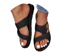 Nuoke Women Shoes, Sandals for Women Shoes Womens Sliders Orthopedic Arch Support Summer Women's Sandals & Slides Slip on Wedge Wide Fit Casual Ladies Shoes Platform Walking Sandal