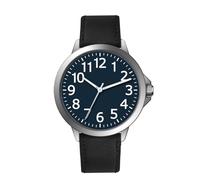 NUOVO Herrenuhr Großes Zifferblatt Uhr mit 12 Arabischen Ziffern Leicht zu lesen Analoge Quarzuhr für Männer wasserdichte Herrenuhren Lederarmband Klassische Casual Business Uhr