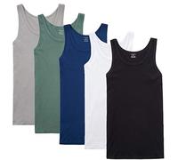 NUOZA Unterhemd Herren Tank Top 5er Pack Feinripp Muskelshirts Baumwolle alle Größen und Farben-Mix,5XL