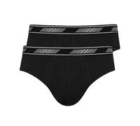 Nur Der 2er Pack 3D Flex Slip aus atmungsaktiver Baumwolle Bewegungsfreiheit Männer Unterhosen Herren, schwarz, M