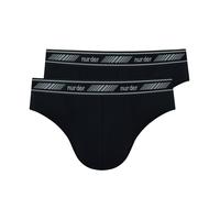 Nur Der 2er Pack 3D Flex Slip aus atmungsaktiver Baumwolle Bewegungsfreiheit Männer Unterhosen Herren, schwarz, XL