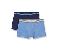 Nur Der 2er Pack Boxer GOTS Organic Cotton aus Bio-Baumwolle Enge Boxershorts Männer Unterhosen Herren, blau/blau Melange, M