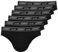 Nur Der 6er Pack 3D Flex Classic Slip aus atmungsaktiver Baumwolle Bewegungsfreiheit Männer Unterhosen Herren, schwarz, XXL