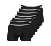 Nur Der 7er Pack Boxer Cotton Stretch Baumwolle Enge Boxershorts Männer Unterhosen Herren, schwarz, L
