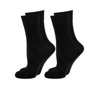 nur die Komfort-Socken Bambus schwarz Gr. 39-42 (2 St)