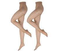 Nur Die 2er Pack Fit in Form 40 DEN starke Stützwirkung Große Größen semi-blickdichte Fein-Strumpfhose seidig mattee Optik entlastet die BeineKomfortbund Damen