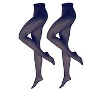 Nur Die 2er Pack Fit in Form 40 DEN starke Stützwirkung semi-blickdichte Fein-Strumpfhose seidig mattee Optik entlastet die BeineKomfortbund Damen