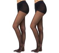 Nur Die 2er-Set: Strumpfhose "Goodbye Laufmaschen" in Schwarz - 20 DEN - 13% | Größe S | Damen Socken Strumpfhosen