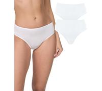 Nur Der Slip (10 Stück) ohne störende, kratzende Innenetiketten, Weiß