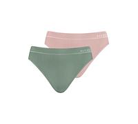 NUR DIE Slip 2-Pack Retro - rose/khaki - Größe 36-38