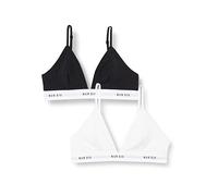 NUR DIE Soft-BH 2-Pack Sportiv - schwarz/weiß - Größe 40-42