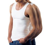 Nur Die 2er Pack Unterhemd unifarben weiche & atmungsaktive 100% Baumwolle Kurzarm Unterhemd Herren