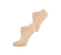 Nur Die 2er Schuhsöckchen weiche strapazierfähige kurze Socke atmungsaktiv schnell trocknend Sneaker-Socke Doppelpack Damen