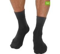 Nur Die Wellness Socken 2er Pack Herren mit gepolsterter Sohle Komfortbund weiche Baumwolle hoher Bund (Gr. 39-46)