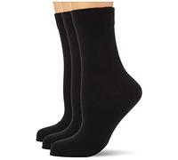 nur die Damen "Ohne Gummi Socken 3er" schwarz 39-42