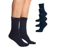 Nur Die Damen Passt Perfekt 3er Strick Socken, Blickdicht, Blau (maritim 190), 35-38