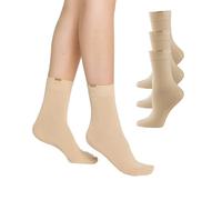NUR DIE Socken Passt Perfekt 3er Pack - beige - 35-38