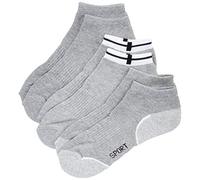 Nur Die 3er Pack Sneaker Sport aus atmungsaktiver Baumwolle kurze Sportsocken mit gepolsterter Sohle Herren