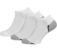 NUR DIE Herren Sneaker Socken Sport 3er Pack - weiß - Größe 43-46