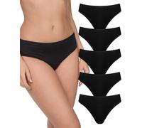 Nur Die Slip 5-Pack Mini - schwarz - Größe 36-38