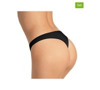 NUR DIE String 5er Pack Basic - schwarz - Größe 36-38