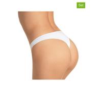 Nur Die String 5-Pack Basic - Weiss - Größe 36-38