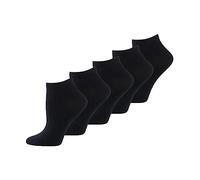 Nur Die Damen Sneaker Classic 5er Socken, Blickdicht, Schwarz (schwarz 940), 35-38 Pack