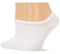 Nur Die 6er Feines Schuhsöckchen weiche & strapazierfähige kurze Socke atmungsaktiv Sneaker-Socke Damen, weiß, 35-38