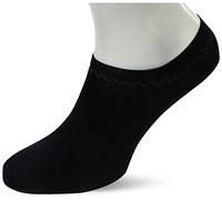 Nur Die 6er Feines Schuhsöckchen weiche & strapazierfähige kurze Socke atmungsaktiv Sneaker-Socke Damen, schwarz, 35-38