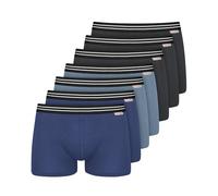 NUR DIE Herren Boxershorts Cotton Stretch 7er Pack - lightblue/violetblue - Größe M
