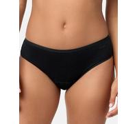 Nur Die Alles Unbeschwert Slip saugstarke diskrete Hygienewäsche waschbar & wiederverwendbar aus Baumwolle Damen, schwarz, M