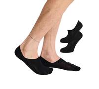 Nur Die Bambus Sneaker Füssling 2er Pack Herren kaum sichtbar Bambussocken Socke weich atmungsaktiv unsichtbar verrutschen nicht