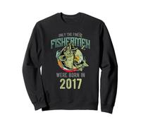 Nur die besten Fischer wurden 2017 geboren Sweatshirt