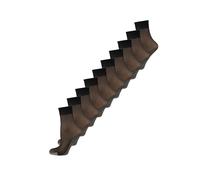 NUR DIE Damen Basicsocken 10-Pack Baumwollsohle weich bequem atmungsaktiv - schwarz weich bequem atmungsaktiv - Größe 39-42