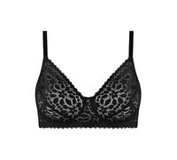 NUR DIE Damen BH ohne Bügel Daily Lace - schwarz - Größe 80B