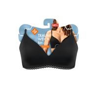 Nur Die Damen Traumweich Bügelloser BH, Schwarz (schwarz 94), 42 (Herstellergröße: 85B)