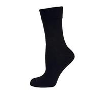 Nur Die Damen Cotton maxx Komfort Strick Socken, Blickdicht, Schwarz (schwarz 940), 35/38,