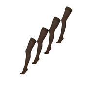 NUR DIE Damen Feinstrumpfhose 4-Pack Goodbye Laufmaschen Halterlos 20 DEN - Feinstrickhose Strumpfware schwarz - Größe - 48-52