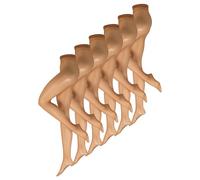 Nur Die Damen Feinstrumpfhose 6-Pack Transparent Mehrpack - amber Größe 38-40