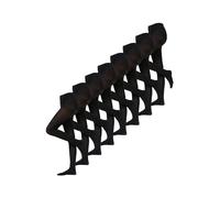 NUR DIE Damen Feinstrumpfhose 6-Pack Ultra-Blickdicht 80 DEN - Feinstrickhose Strumpfware schwarz - Größe - 48-52