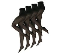 Nur Die Damen Feinstrumpfhose 9-Pack Fit in Form Mehrpack - schwarz Größe 44-48