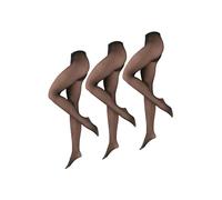 NUR DIE Damen Feinstrumpfhose Mehrpack Warm & Transparent Nylon Supersitz Wohlig-Warm Große Größen Halterlos Seidenfein Strumpfware Feinstrickhose